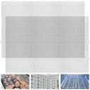 2PCS Steel Expanded Metal Sheet Flattened 48 x 32 Inches, 11 Gauge Thick Cold Rolled Steel Mesh Sheet for BBQ Grill, Perforated Sheets Metal Grate Screen for Smoker and DIY Projects Indoor Outdoor