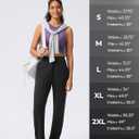 Women's 30" Wide Leg Sweatpants with Pockets High Waisted Sweat Pants Stretch Casual Lounge (Black, M)