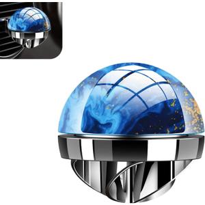 Car Air Vent Clip, Wind Powered Air Vent Decor, Car Interior Planet Shaped Air Conditioning Outlet Clip, Universal for Most Cars (Blue)