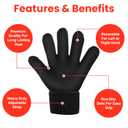 Microwaveable & Reversible Warming Arthritis Glove for Soothing Hand Pain Relief Heat Therapy for Arthritis Hands and Finger, Carpal Tunnel, Stiff Joints, Inflammation, Trigger Finger Heated Mittens for Men and Women, One Size