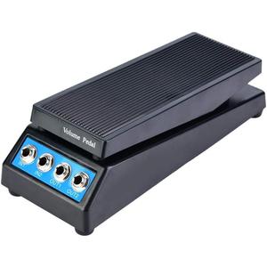DF1511A Guitar Stereo Volume Pedal, Compact, Black, Dual Input & Output, Knob Control