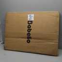 Babelio 34" Tall No Bottom Bar Baby/Dog Gate for Stairs, House and Doorways, 29.7-46.5" Auto Close Safety Pet Gates with Large Walk Thru Door, Hardware Mount, Black