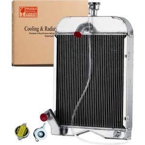 Radiator for Ford 8N Radiator, Ford 2N Radiator, Ford 9N Radiator OEM 8N8005 86551430, 3 Row Ford 2N 8N 9N Tractor Radiator
