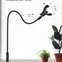 Lamicall Gooseneck Phone Holder Bed - [Nylon Braided] Flexible Arm, 38inch Overall Length, 360 Adjustable Clamp Clip, Overhead Cell Phone Mount Stand for Bed, Desk, 4-7 Cellphone, Gifts