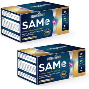 Quorinthiumax SAM e Supplement 500mg - Extra Strength SAM-e(S-Adenosylmethionine) for Mood, Liver & Join t | 25% More Potent Than 400mg SAM-e | Vegan | 120 Medical Blister Pack Capsules (EXP DATE: 03/2029)