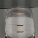 Makeup Organizer Skincare Organizers - Cosmetic Display Cases with Transparent Cover, SkinCare Organizers for Bathroom Countertop, Bedroom Vanity Desk, Lipstick Organizer, White