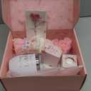 Birthday Gifts for Women, Unique Birthday Gift Basket for Women, Thoughtful and Relaxing Birthday Gifts for Mom, Wife, Sister, Best Friend, Her Self Care Box, Luxury Gift Set (Pink)