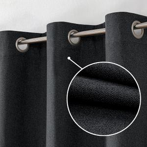 OVZME 100% Black Blackout Curtains 84 inch Length - 2 Panels Burg, Faux Linen Textured Full Room Darkening Curtains with Grommet, Energy Saving Thermal Curtains for Bedroom Living Room, 40Wx84L OVZME 100% Black Blackout Curtains 84 inch Length - 2 Panels Burg, Faux Linen Textured Full Room Darkening Curtains with Grommet, Energy Saving Thermal Curtains for Bedroom Living Room, 40Wx84L