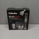 Mueller Multistick 5-in-1 Immersion Blender Handheld, 12 Speed Hand Mixer - Turbo Boost, Heaviest Duty Copper Motor, Titanium Blades Hand Blender, Milk Frother Wand, Whisk, Beaker, Chopper, Grey (Gray)