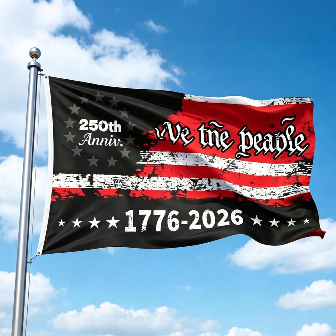 3-Ply Premium Fabric, 3x5 Ft 250th Anniversary Heavy-Duty Garden Flag 1776-2026, Fade & Tear Resistant, Double-Sided Printed Patriotic Yard Banner for 4th of July & All-Year Patriotic Decor, Reinforced 4-Stitch Seams, 2 Brass Grommets, Perfect for Indoor & Outdoor, Yard, Lawn, Patio & Home Display