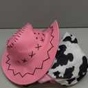 Cowgirl Costume for Girls Toddler Western Outfit with Hat and Bandanna (7-8 Years)