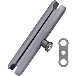FANAUE Anti-Theft Double Socket Arm Compatible with RAM Mounts B Size Ball Head and Bike Motorcycle Phone Holder, Fits Industry All Standard 1" Ball Adapters, Made of Aluminum Alloy Length 6.06"