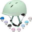 CELOID Kids Bike Helmet, Toddler Cyling Helmets for Ages 5-8 Years Boys Girls, Child Adjustable Multi-Sport Bicycle Skateboard Roller Skate Scooter Rollerblade Balance Skateboarding Helmet, Teal
