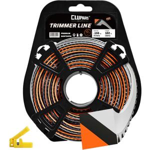 Cluparis 155 Sawtooth Trimmer line Heavy Duty for Push String Trimmer 1-Pound, 0.155" Nylon Weed Eater String .155-inch-by-102-ft Commercial String Trimmer Line in Spool with Line Cutter