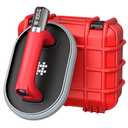 Electric Suction Cups for Glass, Auto&Manual Vacuum, 661lbs Max Load Tile Suction Cup Tool, Heavy Duty Vacuum Lifter with Digital Gauge, Glass Suction Cups for Granite, Metal, Windows (ellipsoid)