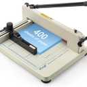 Ecraft Heavy Duty 12" Guillotine Paper Cutter - 400 Sheet Capacity,Solid Steel with HSS Blade,Industrial Commercial Trimmer for Office,School,Print Shop,Safety Lock & Clear Grids