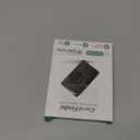 Air-Tag Wallet Tracker Card (iOS Only) - 0.07in Slim Tracking Card, IP68 Waterproof Bluetooth Smart Card, Work with Apple Find My, [Apple MFi Certified], Item Finder for Luggage, Passports, Purse (Light Black)