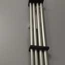 H.VERSAILTEX Elegant Window Treatment Telescoping Double Curtain Rod Set with Classic Cap, 3/4-Inch Diameter, Adjusts from 66 to 120 Inches, Nickel