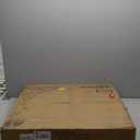 JSB 144-inch Extra Wide 30-inch Tall Dog gate with Door Walk Through, Freestanding Round Tube Pet Gate for Halls Stairs, Puppy Safety Dog Fence with 2PCS Support Feet (White)