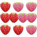 KatchOn, Red and Pink Strawberry Paper Lanterns – 10 Pack | Strawberry Lanters For Strawberry Decorations, Wedding, Anniversary Hanging Decorations | Strawberry Birthday Decorations