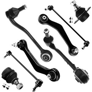 SCITOO 8pcs Suspension Kit Front Lower Control Arm Ball Joint Rear Upper Control Arm Stabilizer Sway Bar Link Fit 2000-2006 For BMW X5 3.0i