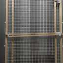 MidWest Homes for Pets Wire Mesh Pet Safety Gate, Dog Gate Expands From 29 - 50 Inches Wide, 44 Inches Tall, Wood, Powder Coated Wire (Large)