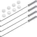 BlueStars W10780045 Washer Suspension Rod Replacement Kit - Compatible with Kenmore & Whirlpool Washers - Replaces AP5971396 W10537442 - PACK OF 4