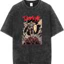 Y2K Tops Summer Casual Tee Streetwear Berserk Top Tshirt (Medium)