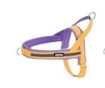 AIITLE Soft Padded Dog Vest Harness, No Pull Dog Harness with A Handle, Escape Proof/Quick Fit Reflective Dog Strap Harness, Easy for Training Walking Running for Small Dogs YellowPurple XXS