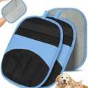 RZPTL Magic Brush Glove Pet Hair - 2 Pack Electrostatic Grooming Removal Gloves for Dogs and Cats, The Magic Brush Pure Path Yomi Pet Grooming Needs, Fur Remover for Furniture, Clothes (Blue)