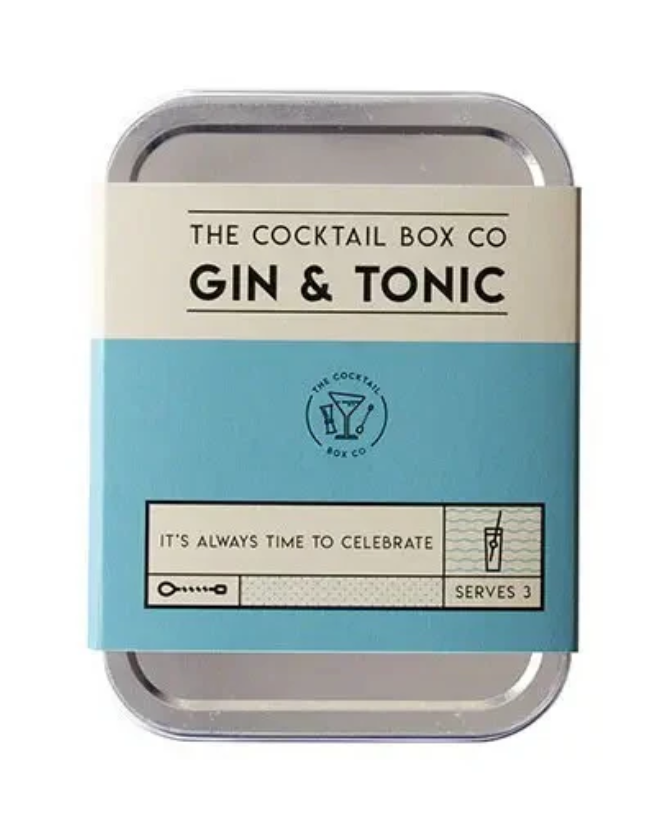 The Cocktail Box Co Gin & Tonic Cocktail Kit - Make Premium Hand Crafted Cocktails Gifts for Him or Her - 1 Kit