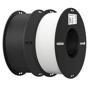 Creality 2kg Black & White PLA 1.75mm Filament Bundle for 3D Printing with No-Tangling Strong Bonding and Overhang Performance, Accuracy +/- 0.02mm