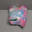 CHETOSHO Girls Unicorn Onesie Hooded Animal Costume for Girls (4-5T, Oblique Stripe Starry Pink Blue)