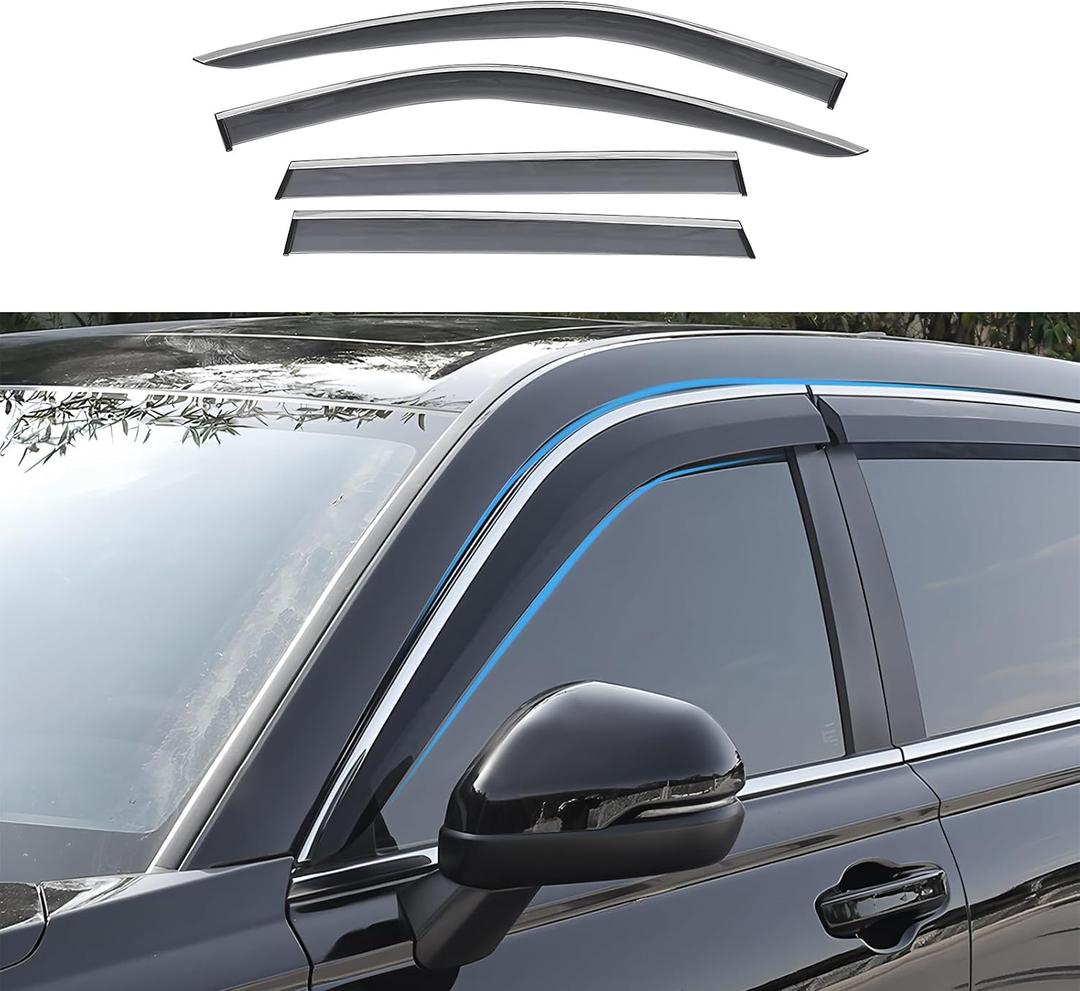 Window Visors Rain Guards for Honda CRV 2023 2024 All Weather Durable Vent Window Visors,Window Wind Deflectors Vent Shades for CRV - 4pcs