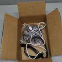 120mm 4.72in 5V USB Gooseneck Twist Mount Holder Fan Flexible Small Cooling RGB Fan for Camping Desk Metal Pole (Multicolored)