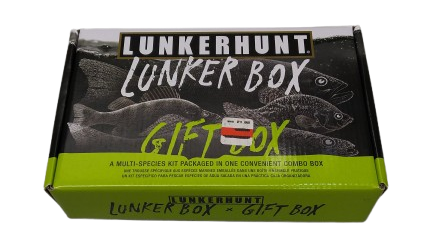 Lunkerhunt Smallmouth Bass Lunker Box fishing kit.