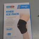 NEWGO Gel Knee Ice Pack Wrap for Pain Relief, Hot Cold Therapy Knee Cold Pack Breathable & Flexible Gel Wrap with Adjustable Strap for Arthritis, Injuries & Post-Surgery Recovery