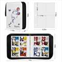 Boobowl Football Baseball Cards Binder, 2022 Sports Trading Card Sleeves Holder Album for NFL, 440 Pockets Display Storage Protectors Collectors Fits PM TCG (Folder Only) (440 Red Hat+White)