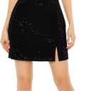 Forever 21 Women's Rhinestone Cutout Mini Dress (Black, S)