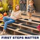 Outdoor Stair Treads Non Slip 30" x 6" 12-Pack Waterproof 80-Grit Grip Strips for Wooden Steps Anti Slip & Anti Skid Step Treads by STEPCORE