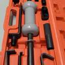 13pcs Slide Hammer Dent Puller Set, Automotive Dent Remover with 10lbs Slide Hammer Universal Slide Hammer Auto Body Truck Repair Tool Kit with Carrying Case (Red)