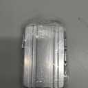 Mini Briefcase Prop Silver Small Fake Breif Case Card Box Hard Metal Aluminum Storage Organizer Suitcase Holder Costume Business Card Case for Men Women