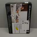 4PCS Orthopedic Bed Wedge Pillow Set, Post Surgery 45D Memory Foam for Back, Neck, and Leg Pain Relief Pleasing & Adjustable Support Pillows-Ease Acid Reflux & GRED with Better Sleep, White Dark Grey