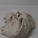 jinchan Beige Curtains for Living Room Bedroom Linen Textured 63 Inches Length Farmhouse Casual Weave Back Tab Drapes Light Filtering Window Curtains 2 Panels Heathered Beige