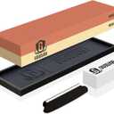 Knife Sharpening Stone Kit - Goodjob Premium Japanese Whetstone Knife Sharpener Stones Set - Dual Grit 3000/8000 Water Stones with Non-Slip Silicone Base, Angle Guide, Flattening Stone