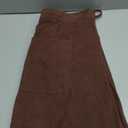 TARSE Womens Corduroy Pants Baggy Wide Leg Pants Casual Elastic Waisted Palazzo Harem Pants with Pockets (X-Large, Dark Coffee)