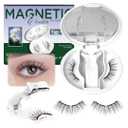BEYELIAN Magnetic Eyelashes with Applicator, Upgrade Soft Magnetic Lashes Portable Magnetic Eyelashes Natural Look, Reusable, No Glue Needed Fales Eyelashes for Eye YT25 (All-In-One & Comfortable)