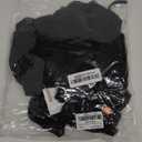 CSDAJIO 2 Piece Outfits for Women Floral Lace Open Front Tie Up Long Sleeve Crop Top Blouse Shirt and Mini Skirt Set (X-Large, Black)