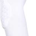Under Armour Padded Compression Sleeve, Football, Basketball, Lacrosse, Sun Protection, 1 Sleeve (Adult- Small, White)