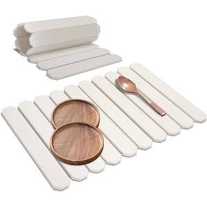 White Stone Drying Mat for Kitchen Counter, Diatomaceous Dish Drying Mat 16x24 Inch, Fast-Absorbing Quick-Dry Non-Slip Sink Tray